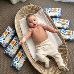 Khăn lau nước cho bé Pureness Baby Water Wipes 3 x 64 gói chỉ bán trực tuyến