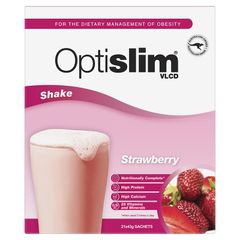 Optislim VLCD Meal Replacement Shake Strawberry 21x43g Gói