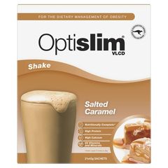 Optislim VLCD Meal Replacement Shake Salted Caramel 21x43g Gói