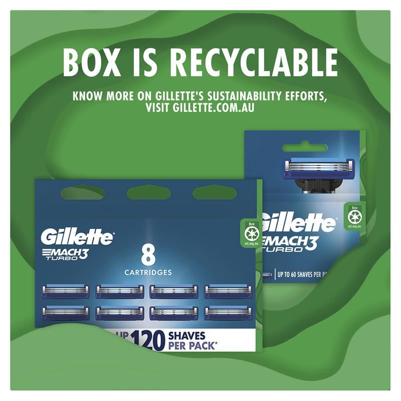 Dao cạo râu Gillette Mach 3 Turbo 3D 2 Up