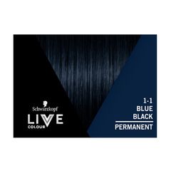 Schwarzkopf Live Colour Permanent 1.1 Xanh Đen