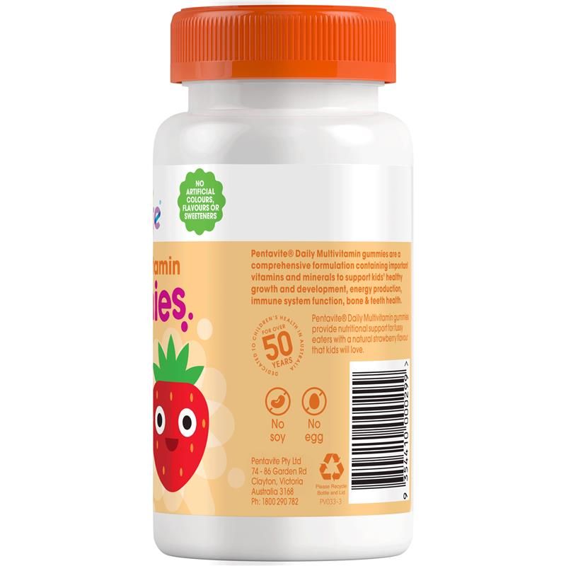 Kẹo dẻo bổ sung vitamin tổng hợp Pentavite Daily Multivitamin Kids 60 viên