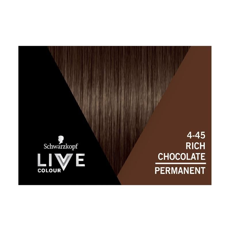 Schwarzkopf Live Colour Permanent 4.45 Rich Chocolate