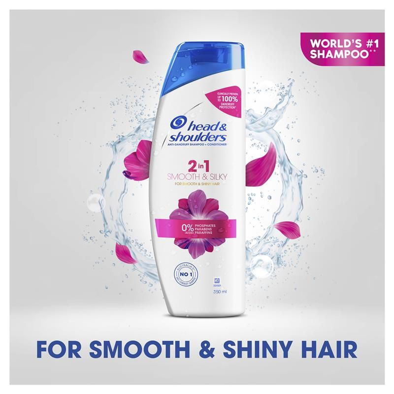 Dầu gội + dầu xả Head & Shoulders Smooth & Silky 2in1 350ml