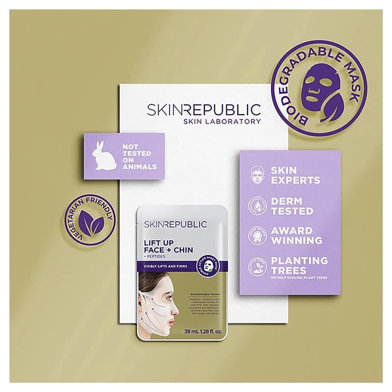 Mặt nạ nâng cơ mặt + cằm Skin Republic