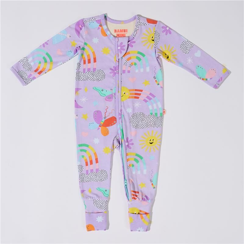 Bambi Mini Co. Wrigglesuit 0 Sơ sinh Pastel Lilac