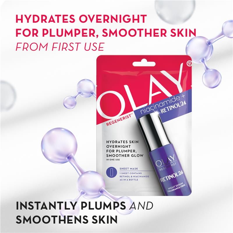 Mặt nạ giấy Olay Regenerist Niacinamide + Retinol24