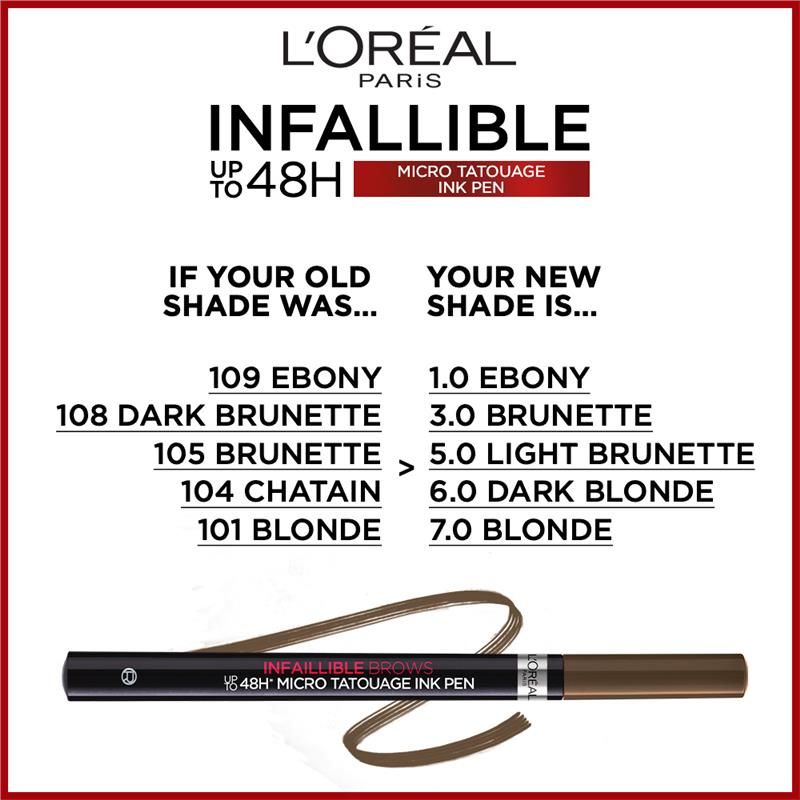 L'Oreal Paris Brow Micro Tattoo 101 Màu vàng