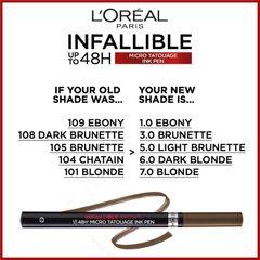 L'Oreal Paris Brow Micro Tattoo 101 Màu vàng