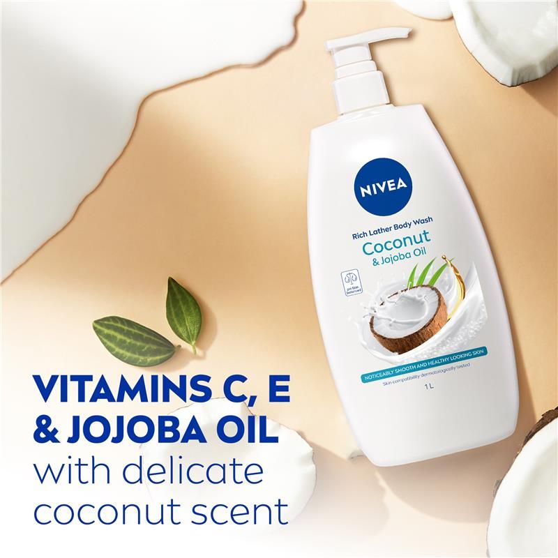 Sữa tắm NIVEA Coconut & Jojoba Oil 1L