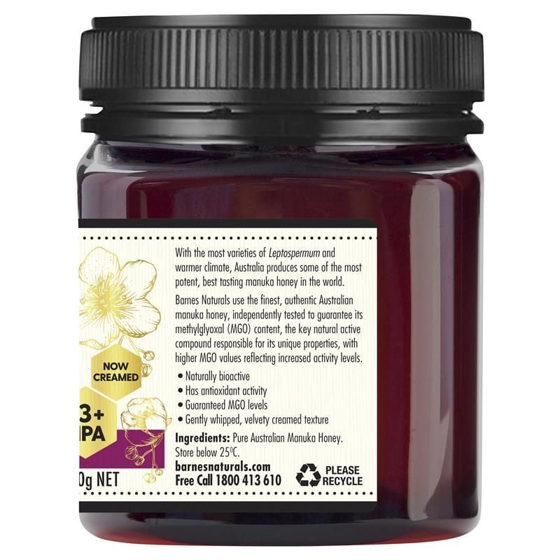 Mật ong Manuka Úc Barnes Naturals 250g MGO 400+