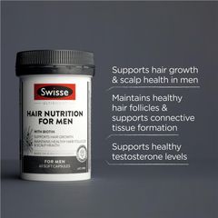 Swisse Hair Nutrition For Men 60 Viên