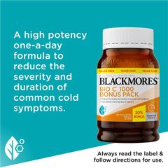 Blackmores Bio C 1000 180 Viên Kích thước độc quyền