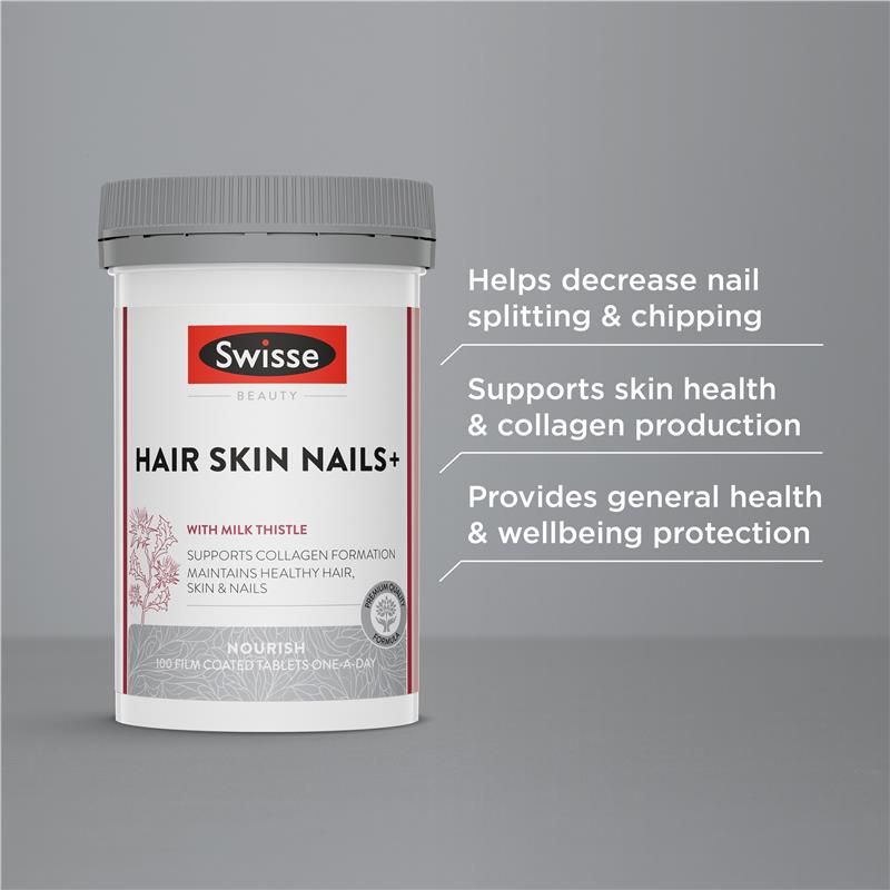 Swisse Ultiboost Hair Skin Nails+ 100 Viên
