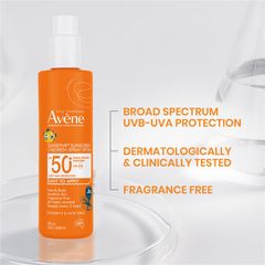 Xịt chống nắng Avene Sunsitive dành cho trẻ em SPF 50+ 200ml