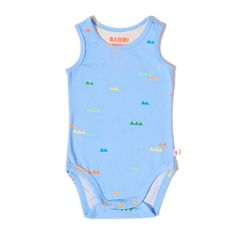 Bambi Mini Co. Bộ đồ liền thân Supersinglet cho bé trai màu xanh lá cây Croc và hình tam giác 2 gói 0-3