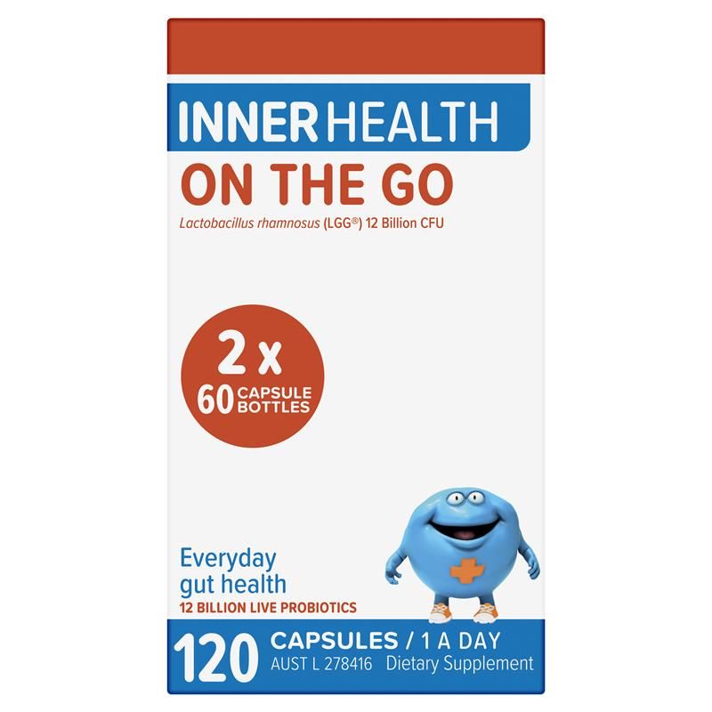 Viên uống bổ sung lợi khuẩn Inner Health On the Go Probiotic 120 viên