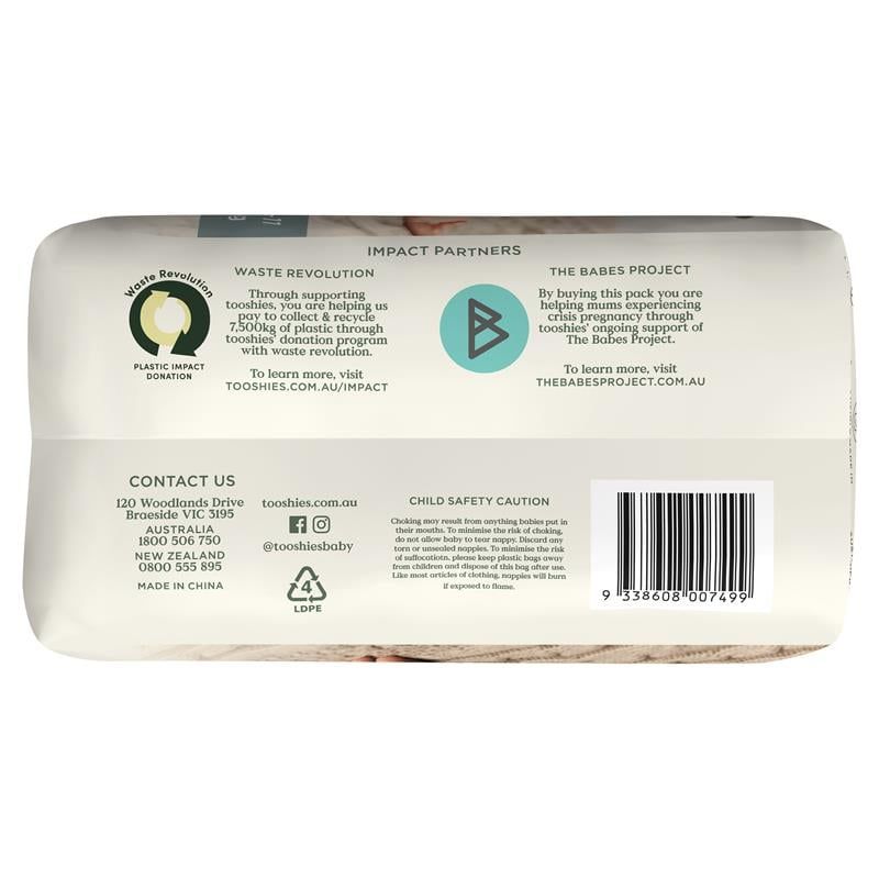 Tã Tooshies Eco làm từ tre hữu cơ cỡ 3 cho trẻ từ 6-11kg, gói 22 chiếc, chỉ bán trực tuyến