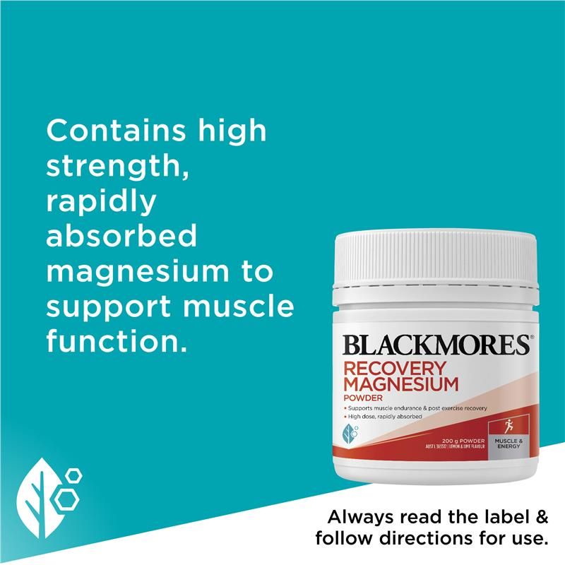 Bột bổ sung Magie Blackmores Recovery 200g