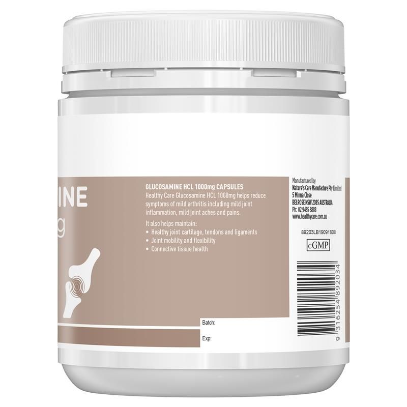 Healthy Care Glucosamine HCL 1000mg 200 Viên Nang