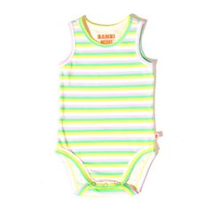 Bambi Mini Co. Bộ đồ liền thân Supersinglet cho bé gái họa tiết hoa tím và sọc kẹo 2 bộ 0 Trẻ sơ sinh