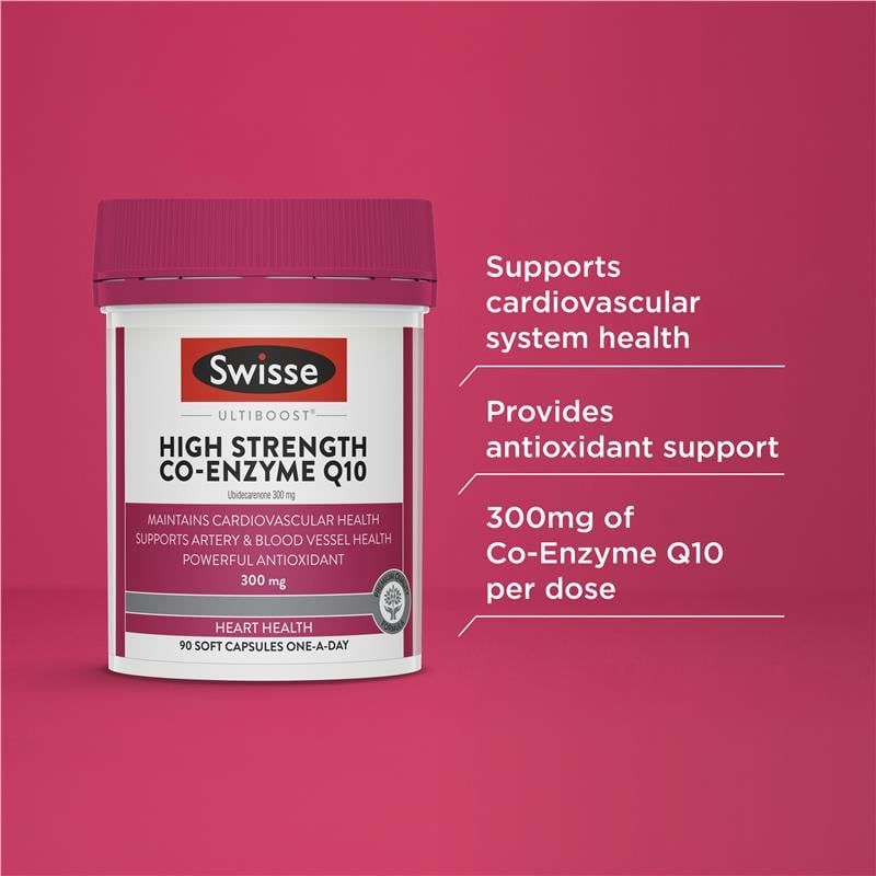 Swisse CoQ10 300mg 90 Viên Nang
