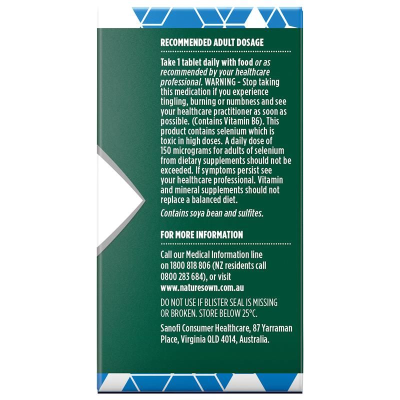 Vitamin tổng hợp cho nam giới Nature's Own Bodyfuel 60 viên