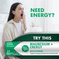 Viên sủi bổ sung Magiê + Năng lượng Nature's Own 20 viên