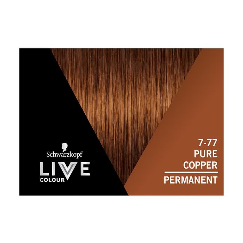 Schwarzkopf Live Colour Permanent 7.77 Đồng nguyên chất