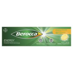 Berocca Energy Mango And Orange 60 Viên Sủi Bọt Size Độc Quyền