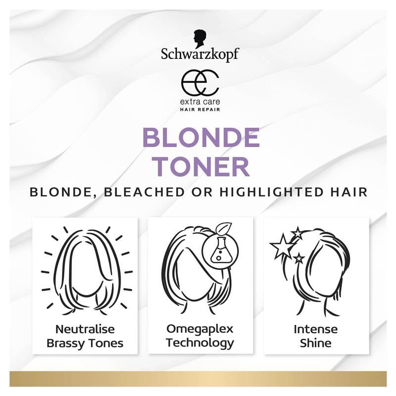Nước hoa hồng chống vàng Schwarzkopf Extra Care Blonde 250ml
