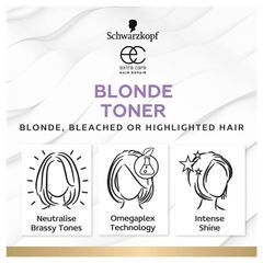 Nước hoa hồng chống vàng Schwarzkopf Extra Care Blonde 250ml