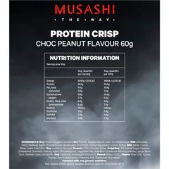 Thanh Protein giòn Musashi vị sô cô la đậu phộng 60g
