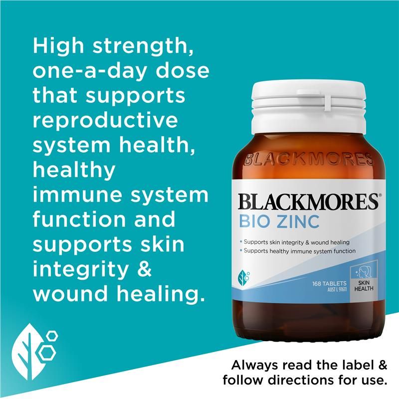 Viên uống bổ sung kẽm Blackmores Bio Zinc 168 viên