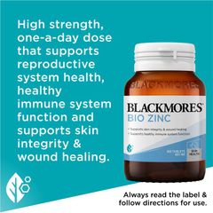 Viên uống bổ sung kẽm Blackmores Bio Zinc 168 viên