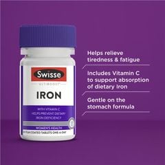 Viên uống bổ sung sắt Swisse Ultiboost Iron 30 viên