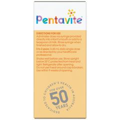 Pentavite Multivitamin dạng lỏng cho trẻ sơ sinh 30ml Hương vị nhiệt đới MỚI