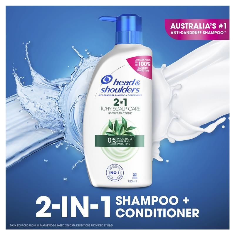 Dầu gội + dầu xả Head & Shoulders Itchy Scalp Care 2in1 750ml