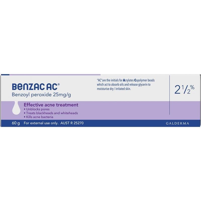 Gel Benzac AC 2.5% 60g