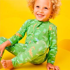 Bambi Mini Co. Wrigglesuit Boys Green Crocodile Rock 0 Sơ sinh