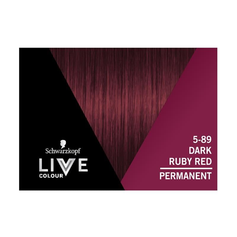 Schwarzkopf Live Colour Permanent 5.89 Đỏ Ruby Đậm