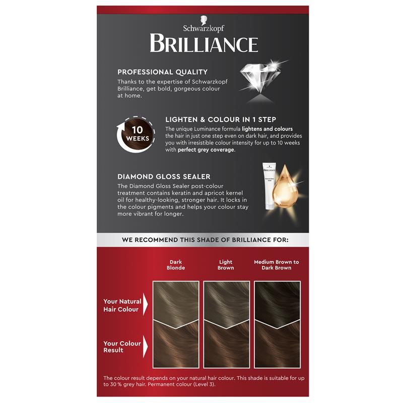 Schwarzkopf Brilliance L68 Màu Nâu Quế