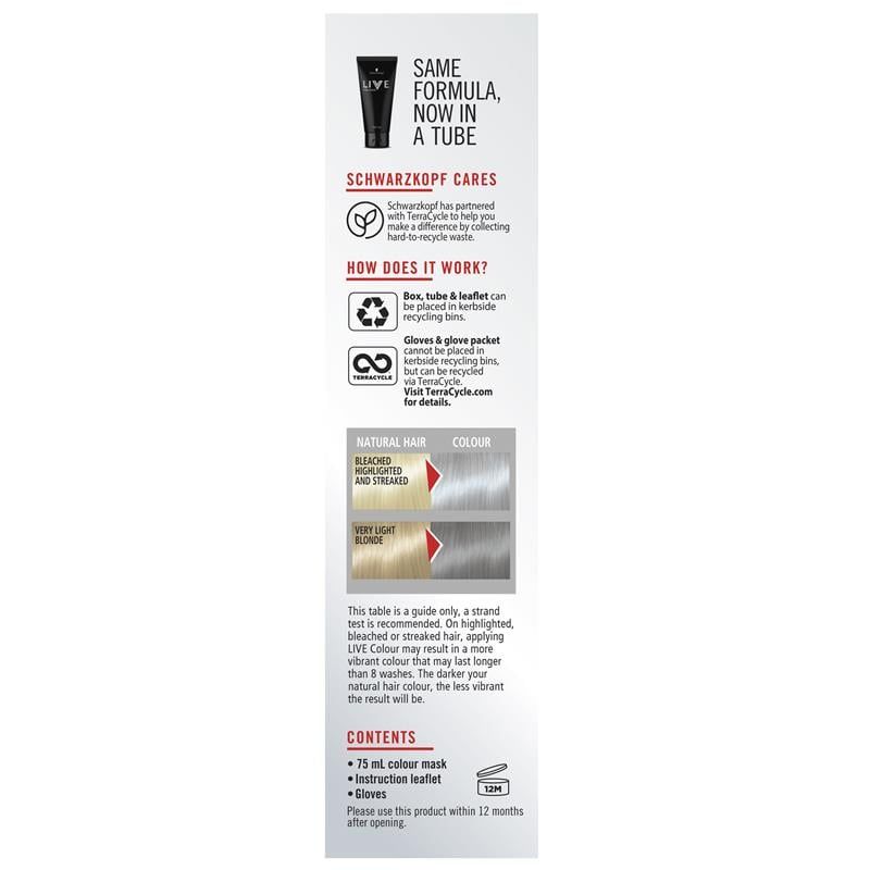 Schwarzkopf Live Colour Pastels Cool Grey 75ml