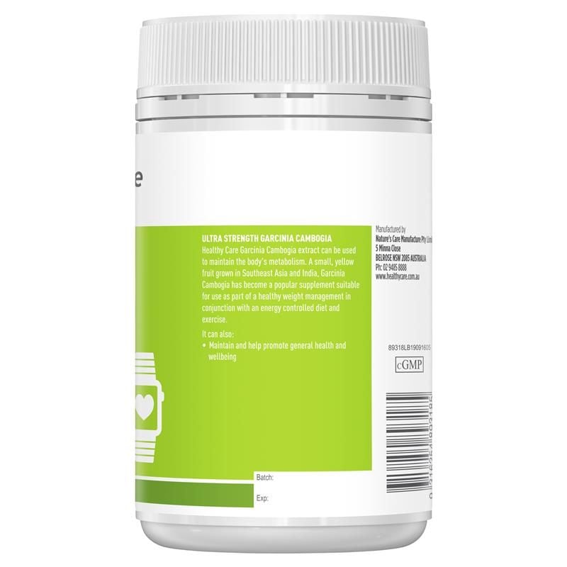 Healthy Care Garcinia Cambogia Ultra Strength 5000 100 Viên Nang