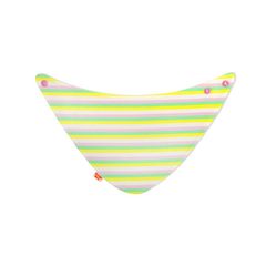 Yếm ngược họa tiết hoa neon và sọc kẹo Bambi Mini Co. Dribblebib GirIs 2 gói
