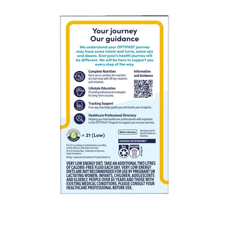 Trà chanh tráng miệng Optifast VLCD 8 x 53g MỚI