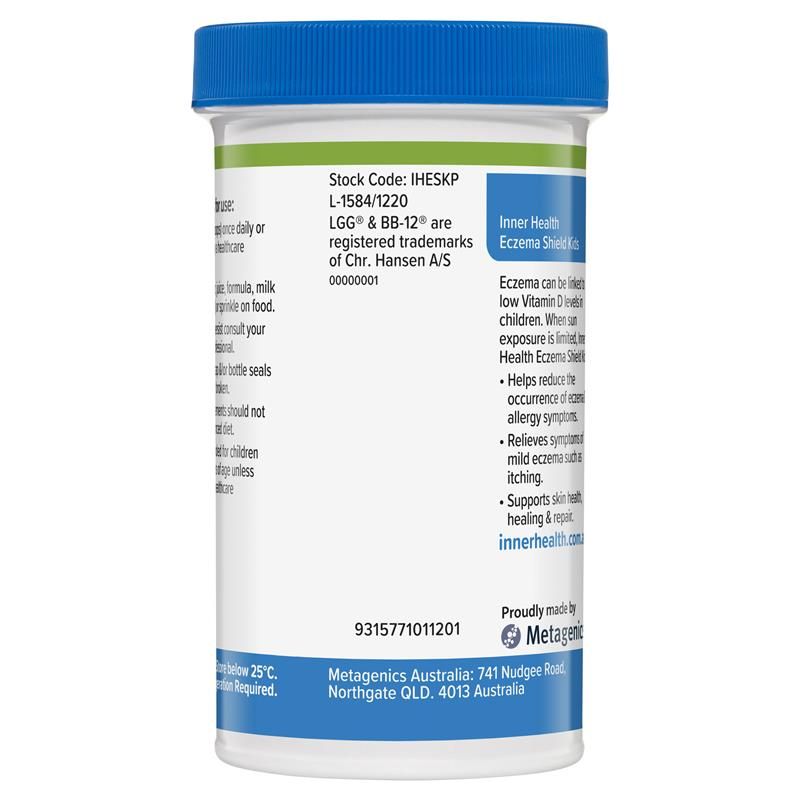 Inner Health Eczema Shield Kids Probiotic dạng bột 60g