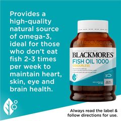 Dầu cá không mùi Blackmores 1000mg 400 viên nang
