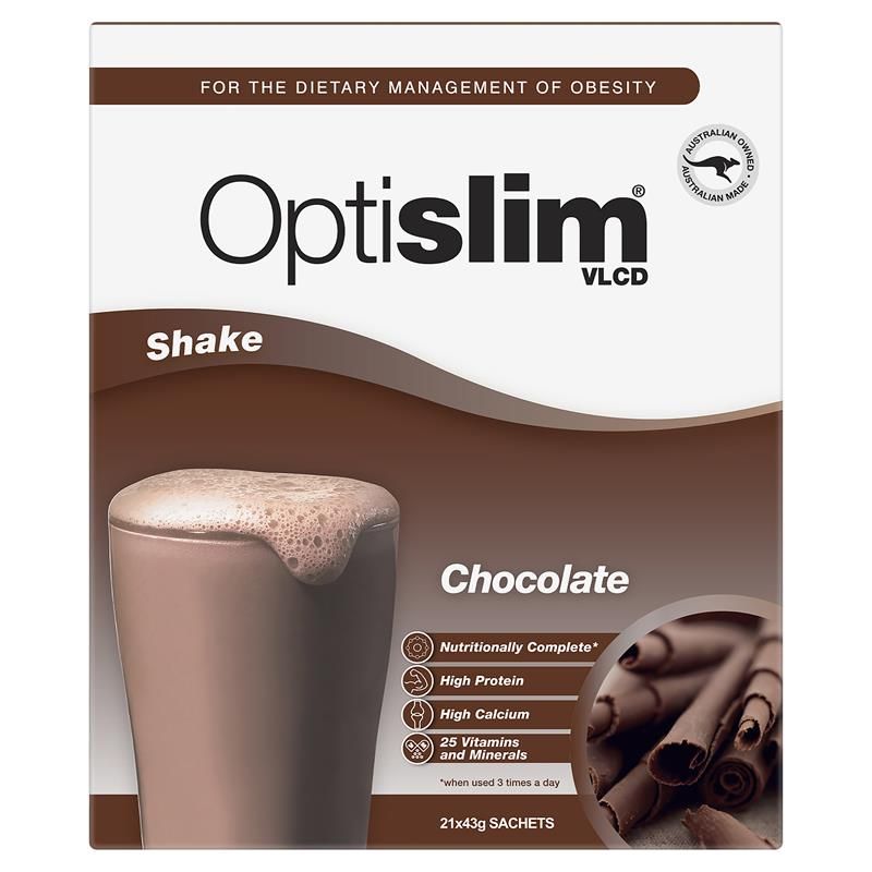 Optislim VLCD Meal Replacement Shake Chocolate 21x43g Gói
