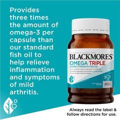 Dầu cá Blackmores Omega Triple Super Strength 150 viên nang